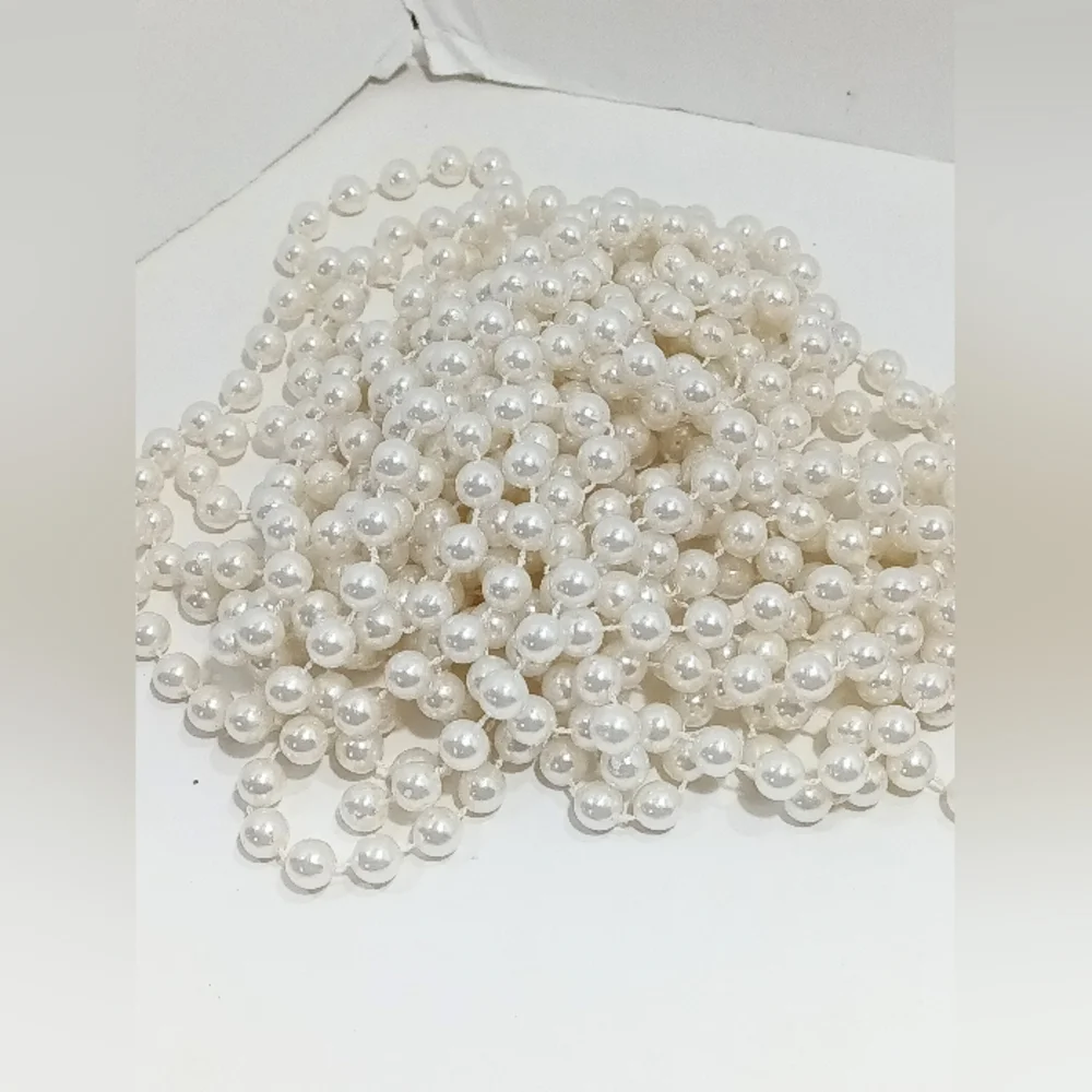 Red White Fused Bead Christmas Garland 3 Sets Mini Tree